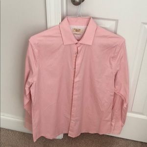 Penguin slim fit pink button up